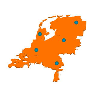 Clients spread over Netherlands